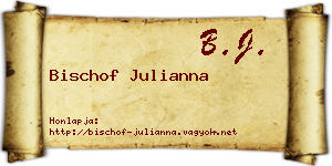 Bischof Julianna névjegykártya